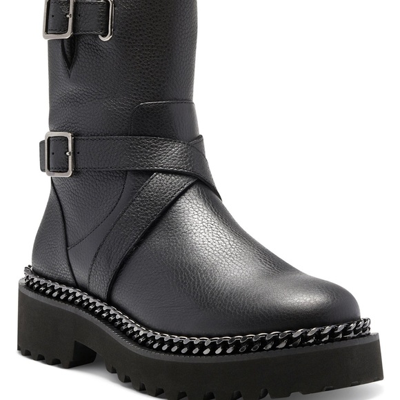 Vince Camuto Messtia Buckle Lug Sole Booties 7